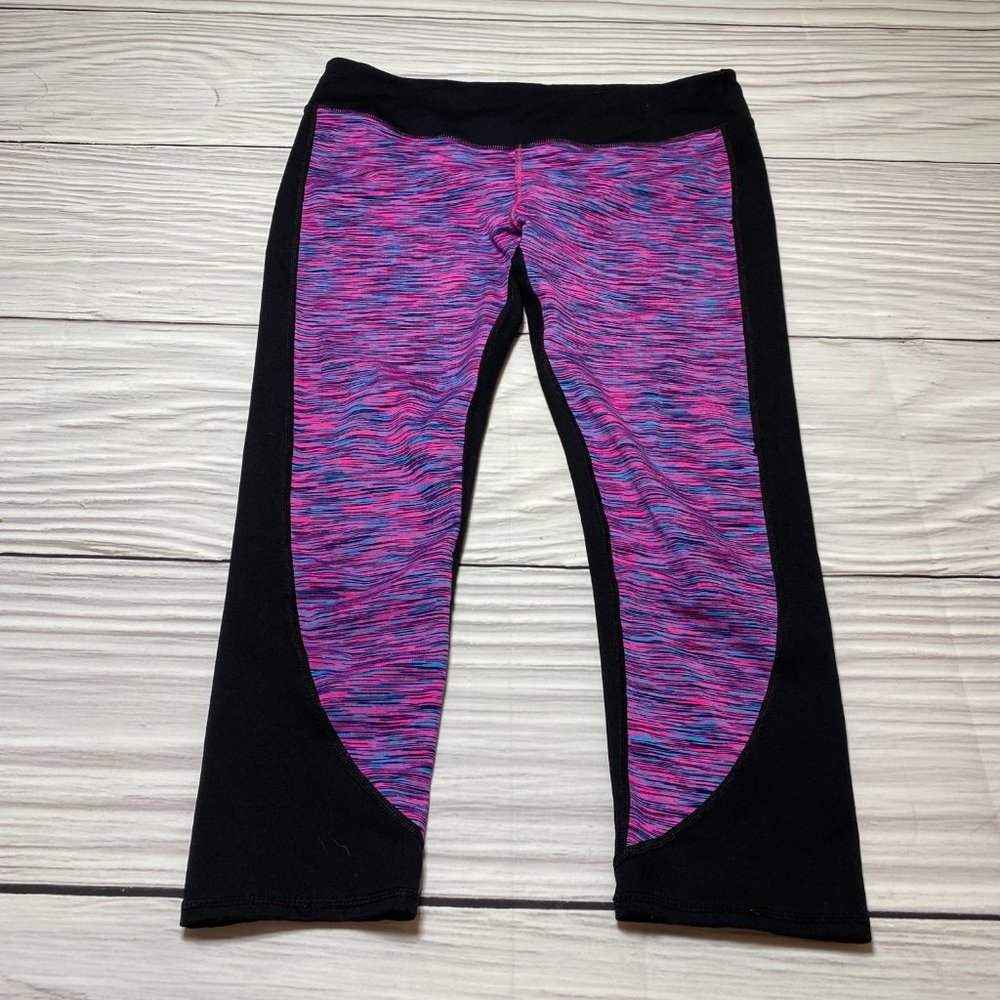 Fabletics Sydney Space Dye Leggings Pink Black - Picture 3 of 16